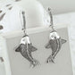 Filigree Art Fish Silver Dangle Earrings