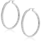 Classic Inside Out Pave Hoop Earrings