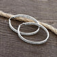 Classic Inside Out Pave Hoop Earrings