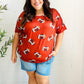 Game Day Auburn Football Print Knit Top