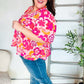 Find Love Pink/Yellow Floral Frill Balloon Short Sleeve Top