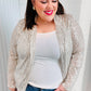 Be Your Own Star Silver Sequin Open Blazer