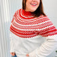 Feeling Festive Ivory & Red Fair Isle Mock Neck Sweater