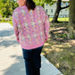 Adorable Pink Multicolor Popcorn Knit Sweater