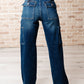 Leila High Rise Cargo Straight Jeans