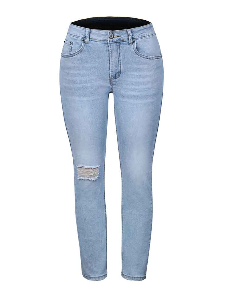 Hight Waist Casual Ripped Stretchy Skinny Jeans