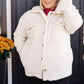 Shrouded in Sherpa Coat in White