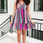 That's So Boho Mixed Print Sleeveless Dress