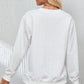 XOXO Heart Round Neck Dropped Shoulder Sweatshirt