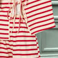 Tied Striped V-Neck Top and Shorts Set