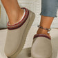 Round Toe Platform Slippers