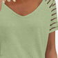 V-Neck Raglan Sleeve Tee