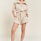 TERRY ZIP FRONT ROMPER