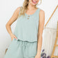 WASHED COMFY TERRY ROMPER