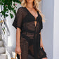 Openwork Tie Waist Cover Up