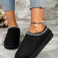 Round Toe Platform Slippers