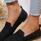 Square Toe Flat Slip-Ons