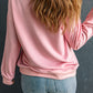 LOVER Round Neck Dropped Shoulder Sweatshirt