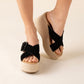 Manta Espadrille Platform Slides