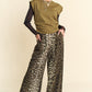 Davi & Dani Leopard Wide Leg Pants