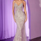 SEQUIN STRAPLESS FITTED DRESS_10