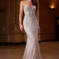 SEQUIN STRAPLESS FITTED DRESS_0