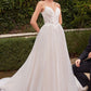 Lace & Tulle A-Line Illusion Sweetheart Long Wedding Dress CDCD854W_0