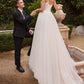 Lace & Tulle A-Line Illusion Sweetheart Long Wedding Dress CDCD854W_1