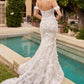 Fit & Flare With Removable Skirt Off Shoulder Long Wedding Dress CDCD861W_5