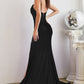 Embellished Bust Stretch Satin Fitted Elegant Shimmering Long Prom & Bridesmaid Dress CDCD888_3