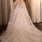 Layered Tulle & Lace Sheer Bodice Ball Long Wedding Dress CDCDS476W_2