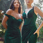 Deep V-Neck Velvet Fitted Plunging Bodice Long Prom & Bridesmaid Dress CDCD235_4