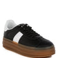 Knockout Faux Leather Lace-Up Sneakers