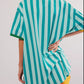 Contrast Striped Round Neck Half Sleeve T-Shirt