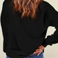 Contrast Bow Round Neck Long Sleeve Sweatshirt