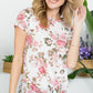 Allover Floral Casual Tunic Top