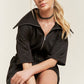 TERRY ZIP FRONT ROMPER