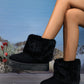 Thermal Faux Fur Suede Platform Boots