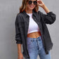 Distressed Drop Shoulder Denim Jacket