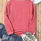 Valentine's Day LOVE Round Neck Long Sleeve Sweatshirt