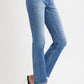 RISEN Full Size Mid Rise Ankle Straight Jeans with Pockets