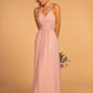 Halter Neck Chiffon Long Bridesmaid Dress GLGL2606_2