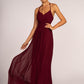 Halter Neck Chiffon Long Bridesmaid Dress GLGL2606_8