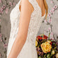 Jewel Embroidery Sheer Bodice Mesh Trumpet Long Wedding Dress GLGL3490_3