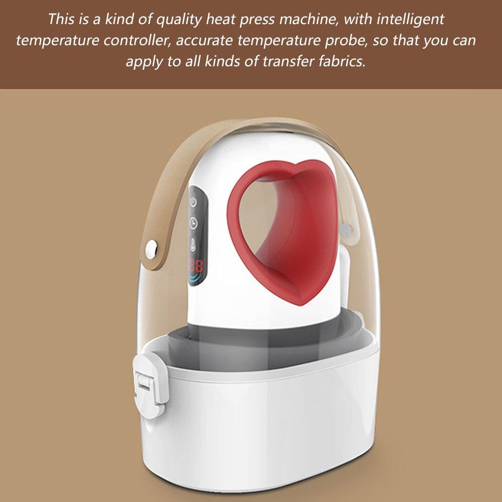 Mini Heat Press Machine Heart-Shaped