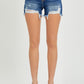 Full Size High Rise Distressed Denim Shorts