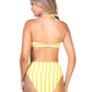 Stripped Bandeau Bikini Set