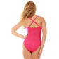 One Piece Shirred Twist Front  Swimsuit