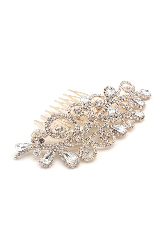Flower Leaf Bridal Theme Hair Comb Pins