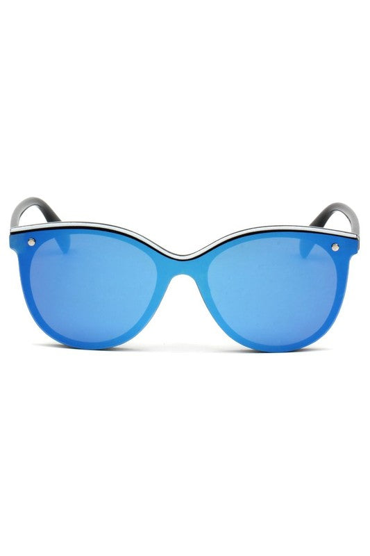 Classic Round Mirrored Fashion Sunglasses